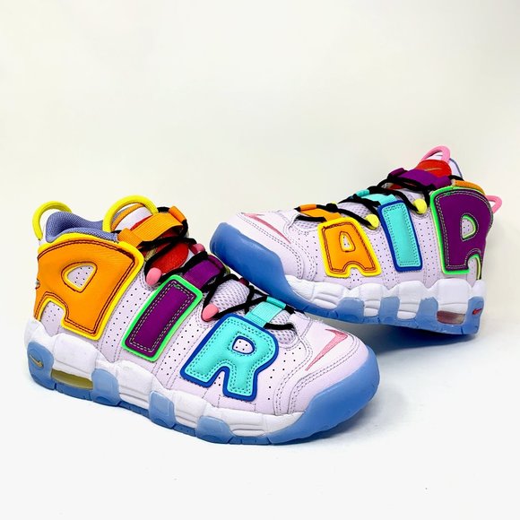uptempo purple pink yellow
